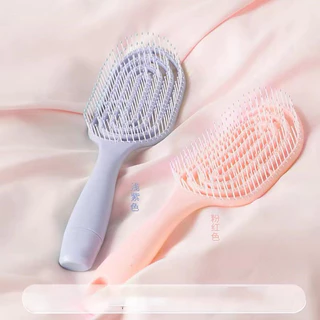 พร้อมส่ง : หวีแปรง โค้งรับศีรษะ อุปกรณ์ทำผม จัดแต่งทรงผม ช่วยเกล้าผม แปรงนุ่ม หวีสบาย