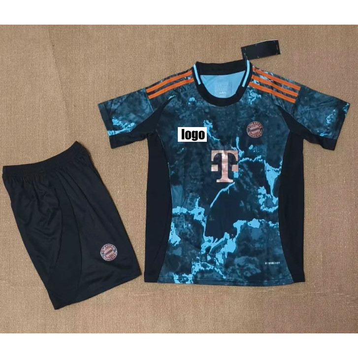 KIDS Kit 24 25 bayern Away Kane camisetas เสื้อฟุตบอลผู้ชาย