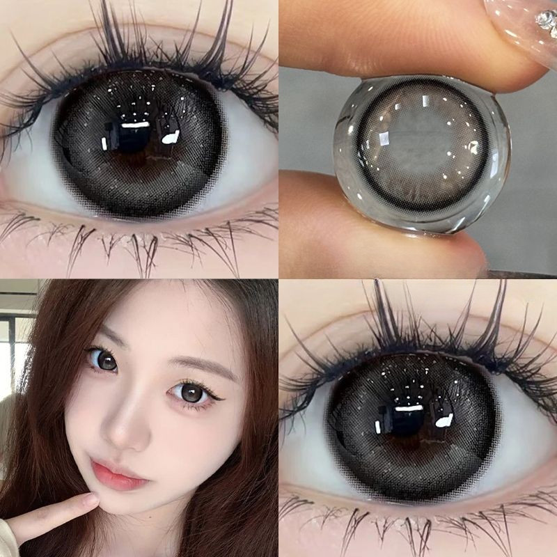（COD）-100~-600 2pcs+BOX  คอนแทคเลนส์สี  คอนแทคเลนส์รายปี คอนแทคเลนส์ คอนแทคเลนส์สายตาสั้น 14.0mm/14.5mm 087 ราคา ถูกที่สุด ดีลบีเคเค แกลเลอรีภาพที่ 5