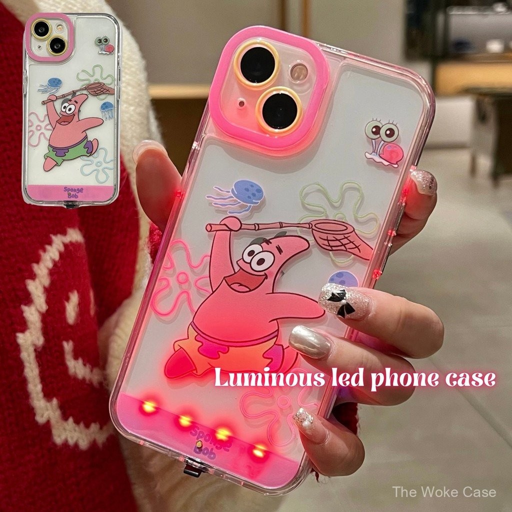 เคสโทรศัพท์ LED เรืองแสงสำหรับ iPhone 16/15/14/13/12/11/X/XR/Xs, เคสโทรศัพท์ LED ไวต่อเสียงเพลงสำหรับ iPhone 15 Pro, เคสโทรศัพท์ลูกสุนัขน่ารัก