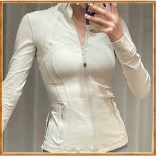 Lulu Yoga Wear Jacket Women Sports Long-Sleeved Top Skinny S…