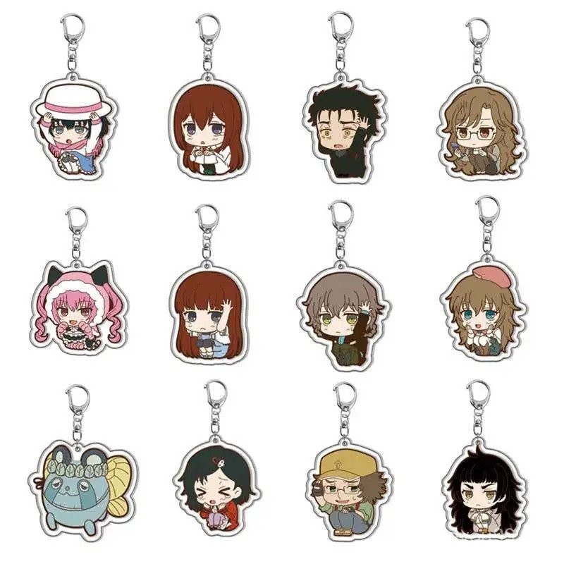 พวงกุญแจอะคริลิค Steins Gate Okabe สินค้าที่เกี่ยวเกม พวงกุญแจเครื่องประดับ ของขวัญให้คุณ