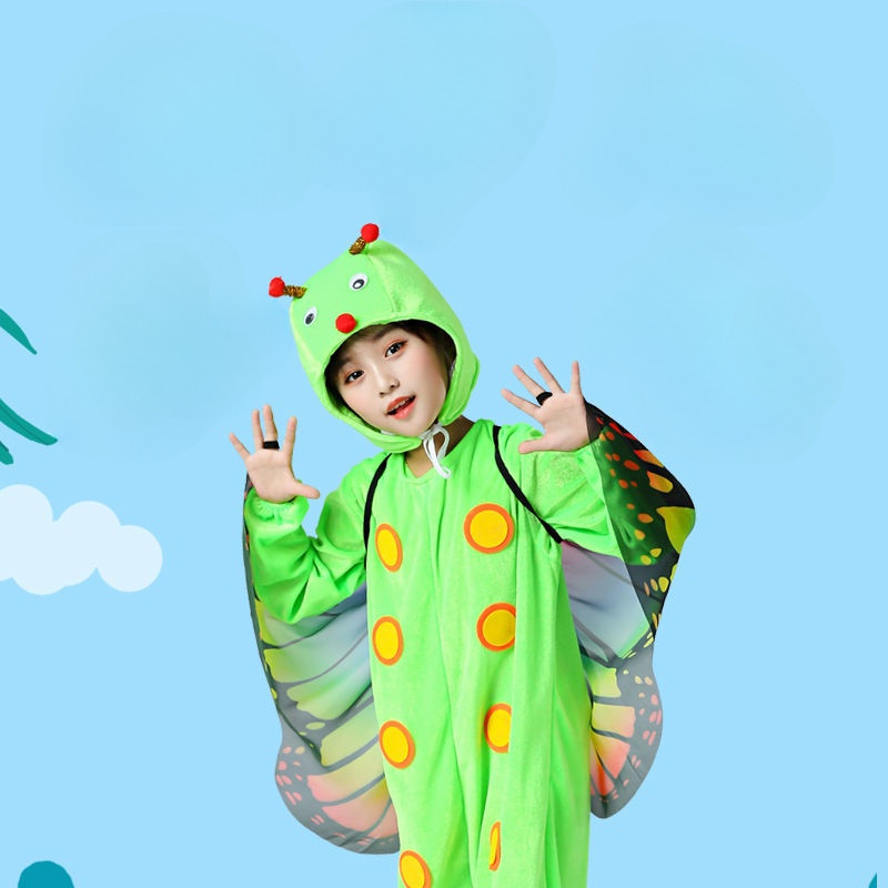 🔥ราคาถูก🔥น่ารัก หนอนผีเสื้อ รูปแบบการ์ตูน ชุดเด็กผู้หญิง 3 ถึง 14 ปี ชุดคริสต์มาส ลายการ์ตูนสัตว์ ชุดเต้นรํา ชุดคอสเพล ชุดคริสมาสเด็กผู้หญิง ชุดเต้น ชุดน่ารักๆ วันเด็ก ชุดคอสเพลย์ - รูปที่ 6