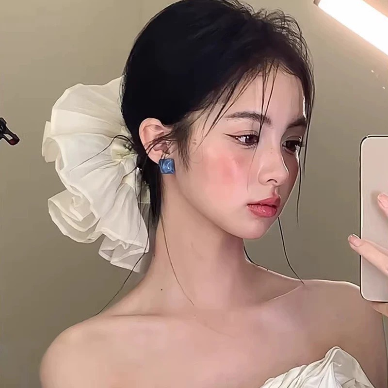 ยางรัดผมหางม้า ขนาดใหญ่สไตล์เกาหลี เครื่องประดับผม แฟชั่นสำหรับผู้หญิง มาใหม่