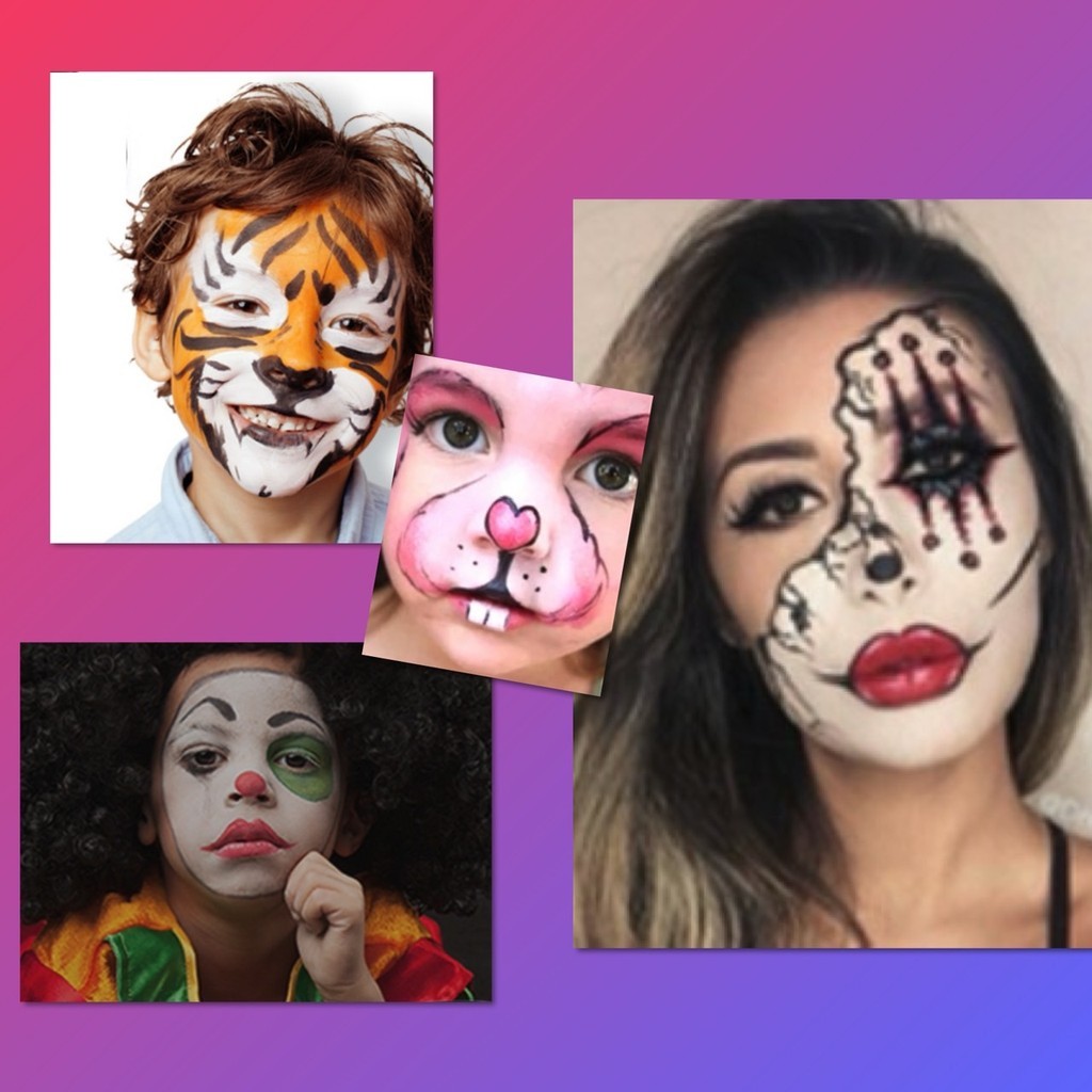 💖 สีน้ำ ทาหน้า สีพรางหน้า เพ้นท์หน้า สีทาหน้า บอดี้เพ้นท์ กิจกรรมปาร์ตี้ ภาคสนาม ไร้สารพิษ ล้างออกง่าย เกรดพรีเมี่ยม 💖 - รูปที่ 5