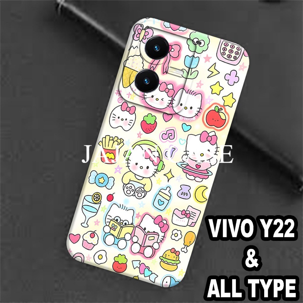(20) Softcase ยาง Hp VIVO Y22 / Womens Case / Case VIVO Y22 Silicone Tpu Pro Camera / Kesing VIVO Y2