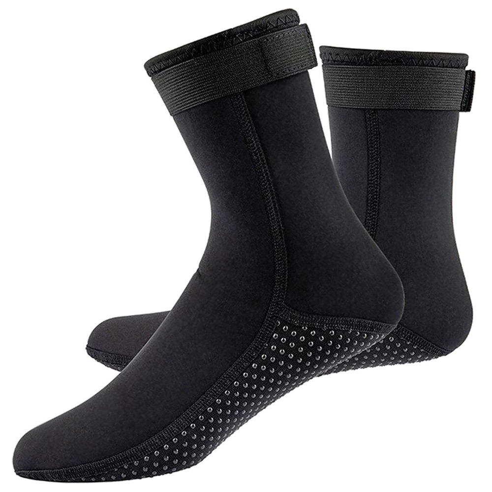3 มม. Neoprene ถุงเท้าดําน้ําลื่นผู้ใหญ่ Warm Patchwork ความยืดหยุ่น Wetsuit รองเท้าท่องรองเท้าว่ายน้ําดําน้ําดูปะการัง