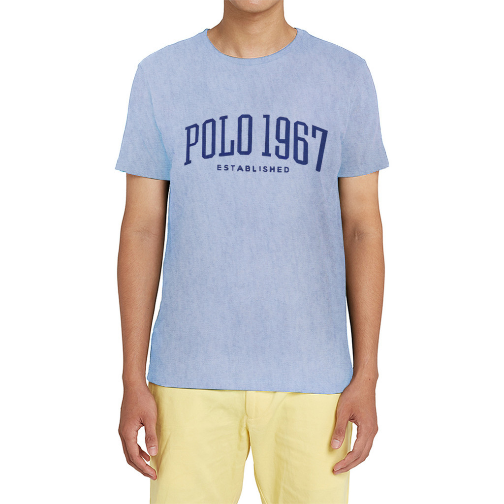POLO - 7680.63 Mens T-shirt - Blue Heater