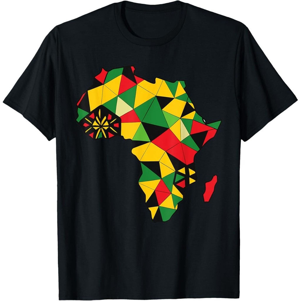 Colourful Africa Map Cloth For Men Lover เสื้อยืด Unisex