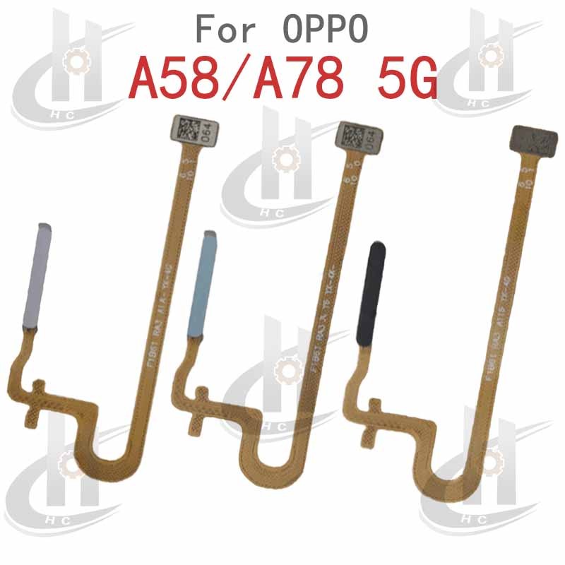 มาพร้อมกับฟังก์ชั่นลายนิ้วมือ Touch Sensor Finger Power Switch ON OFF ปุ่มด้านข้าง Key Flex Cable สําหรับ OPPO A58 / A78 5G – โปรปัง