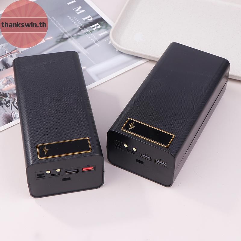 Thankswin D21 21X18650 แบตเตอรี่เชื่อมฟรีกรณี PD พร้อมไฟกล่องชาร์จที่ถอดออกได้แบบพกพา DIY th