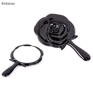 คิดตาโอะ กระจกโต๊ะเครื่องแป้งมือถือวินเทจกุหลาบกระจกแต่งหน้า…