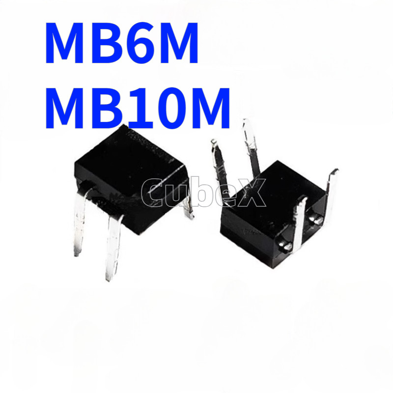 50/20 ชิ้น MB6M/MB10M สะพานวงจรเรียงกระแส DIP4 แพคเกจ 0.5A 600 V/0.5A 1000V Full-Wave Rectifier