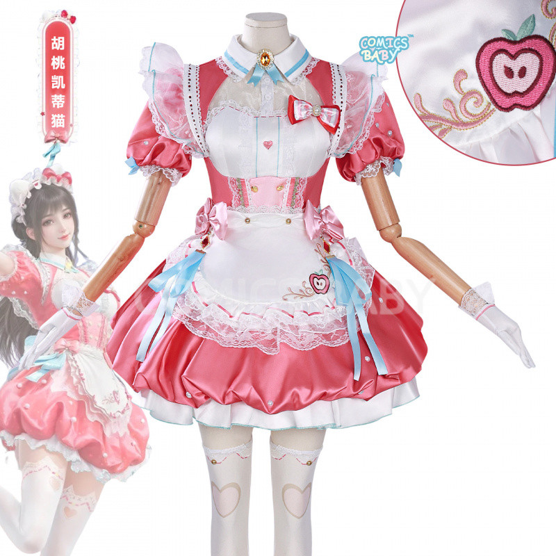 Naraka: Bladepoint‌ HUTAO Hello Kitty Linkage cosplay Costume เกม อะนิเมะ คอสเพลย์ Two-Dimensional A