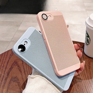 สําหรับ Iphone 17E 16E Cooling การกระจายความร้อน Slim Hard PC เคสโทรศัพท์พร้อมเลนส์แก้วป้องกัน