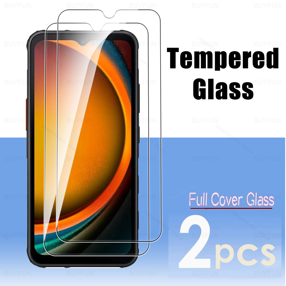 2 ชิ้นกระจกนิรภัยสําหรับ Samsung Galaxy XCover7 ป้องกันหน้าจอแก้ว Samsang XCover7 Pro X ฝาครอบ 7 Xco