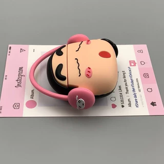 Crayon Shin Chan สวมใส่หูฟัง AirPodsPro2 กรณี AirPods 4/3/1/2 หูฟัง Apple ฝาครอบป้องกัน