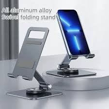 NEW 2023 Aluminum Alloy Mobile Phone Holder Material 360° Rotation Eight-term Regulation Support Tablet Stand (4.7"-12")