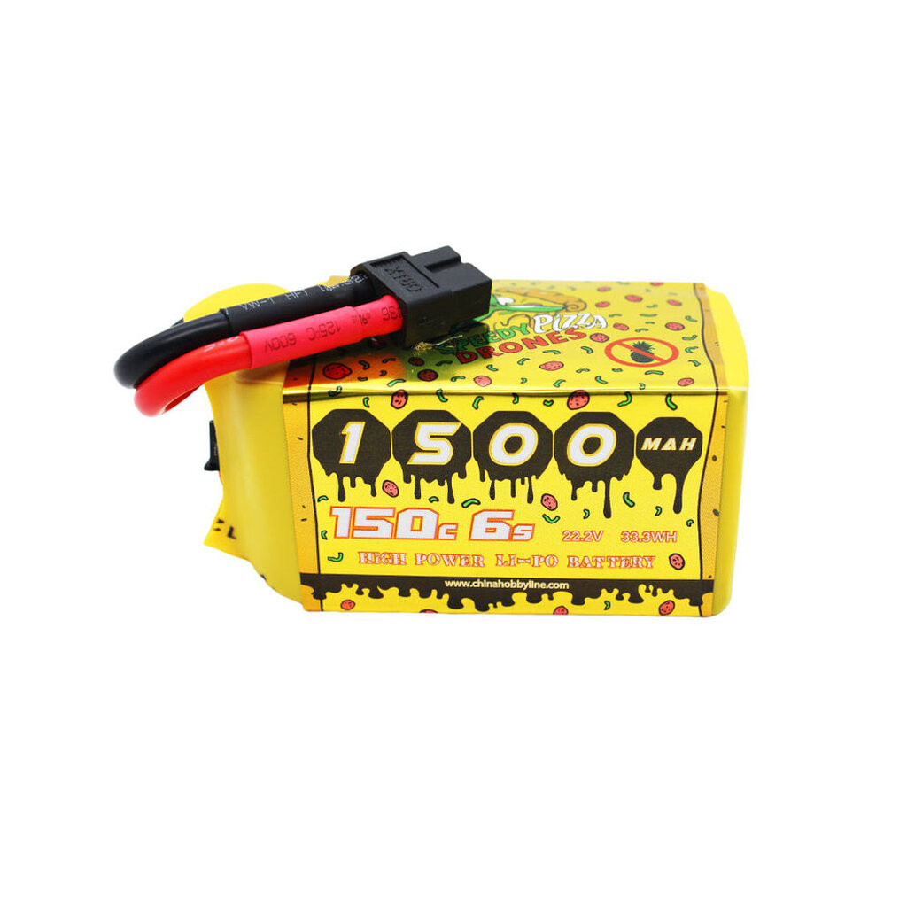 CNHL FPV Battery 22.2V 6S Speedy Pizza Series Pro & Black Series 1200-1500mAh 120C-150C Lipo with XT60 Plug