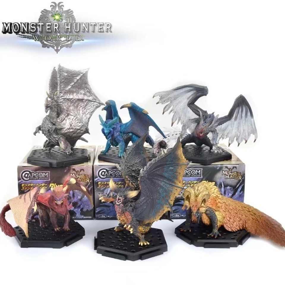【พร้อมส่ง】monster hunter figure model boardgame อุปกรณ์ต่อพ่วงเกมตุ๊กตาโมเดลเดสก์ท็อปเครื่องประดับขอ