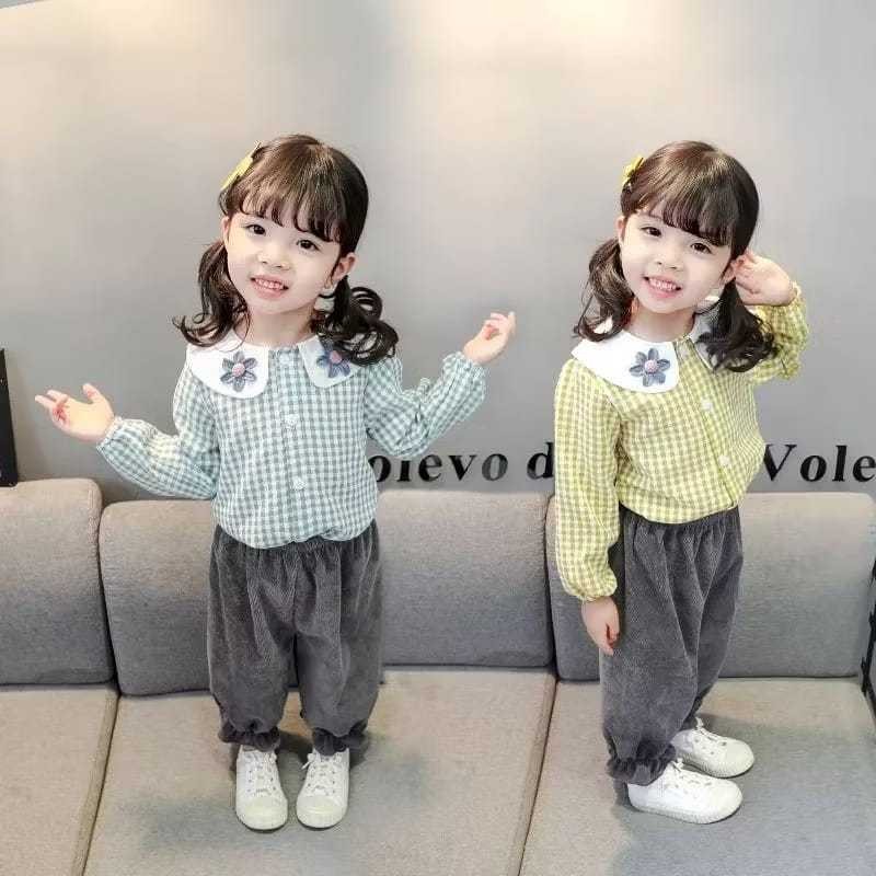 SETHD9-ชุดสูทสาวเกาหลี 2in1 Daisy Flower Box