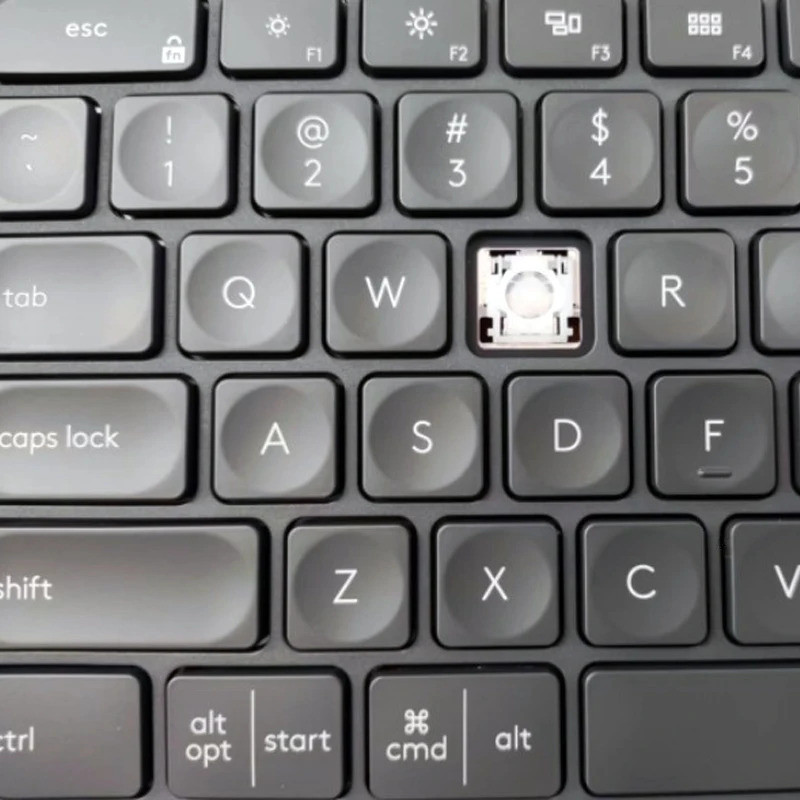 เปลี่ยนฝาครอบกุญแจบานพับแผ่นยางสําหรับคีย์บอร์ด Logitech Craft MX KeyCap