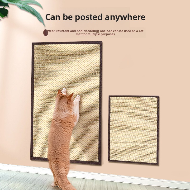 [QPet] กระดานลับเล็บแมวแนวตั้ง ป้องกันรอยขีดข่วน โซฟาป้องกัน เสื่อป่านศรนารายณ์ แผ่นรองลับเล็บแมว กร