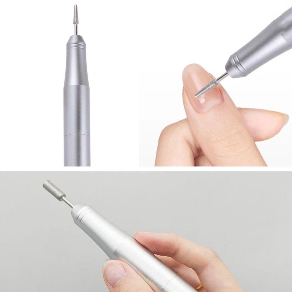 พี่ชาย เครื่องเจียเล็บไฟฟ้า,30000รอบต่อนาทีพร้อมหัวเปลี่ยนตะไบเล็บไฟฟ้า,อุปกรณ์เพ้นท์เล็บมืออาชีพสีชมพูสีขาวขัดเล็บ - รูปที่ 3