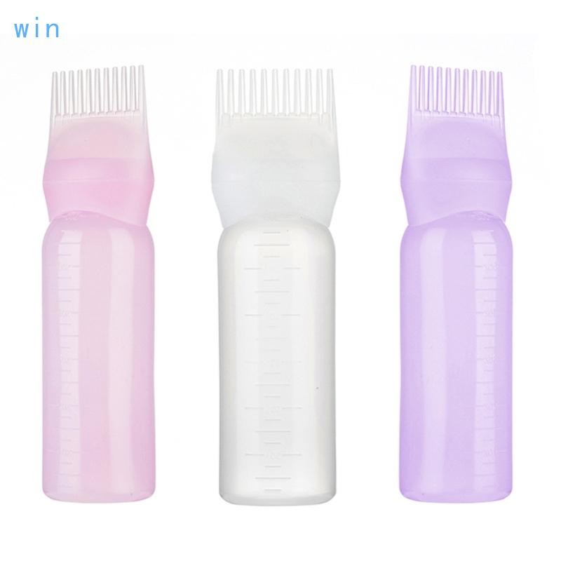 Win Applicator ขวดสําหรับหวีรากผม Color Applicator ขวดบําบัดหนังศีรษะ