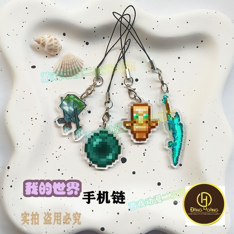 อุปกรณ์ต่อพ่วง Minecraft God of Wars Blade Undying Totem จี้โทรศัพท์มือถือมหาวิทยาลัยสร้อยคอโทรศัพท์