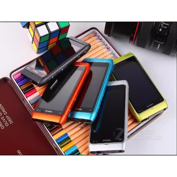 Nokia N8 3G WiFi Symbian3 OS โทรศัพท์คลาสสิกหน้าจอสัมผัส Zeiss Xenon โคมไฟการถ่ายภาพโทรศัพท์มือถือมื