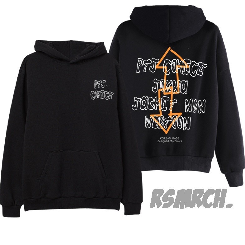 พิมพ์ Hoodie  ผ้าฝ้าย Hoodie  Hoodie Lookism PTJ COMICS Webtoon Korea M-3XL