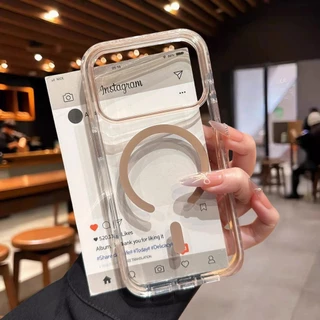 ขายร้อนปลอกใหม่บางเฉียบใสเคสโทรศัพท์อะคริลิกันกระแทกเคสแข็งไม่เหลืองรองรับชาร์จไร้สายสําหรับiPhone 17 16 13 12 Pro max 17AiRกรณี