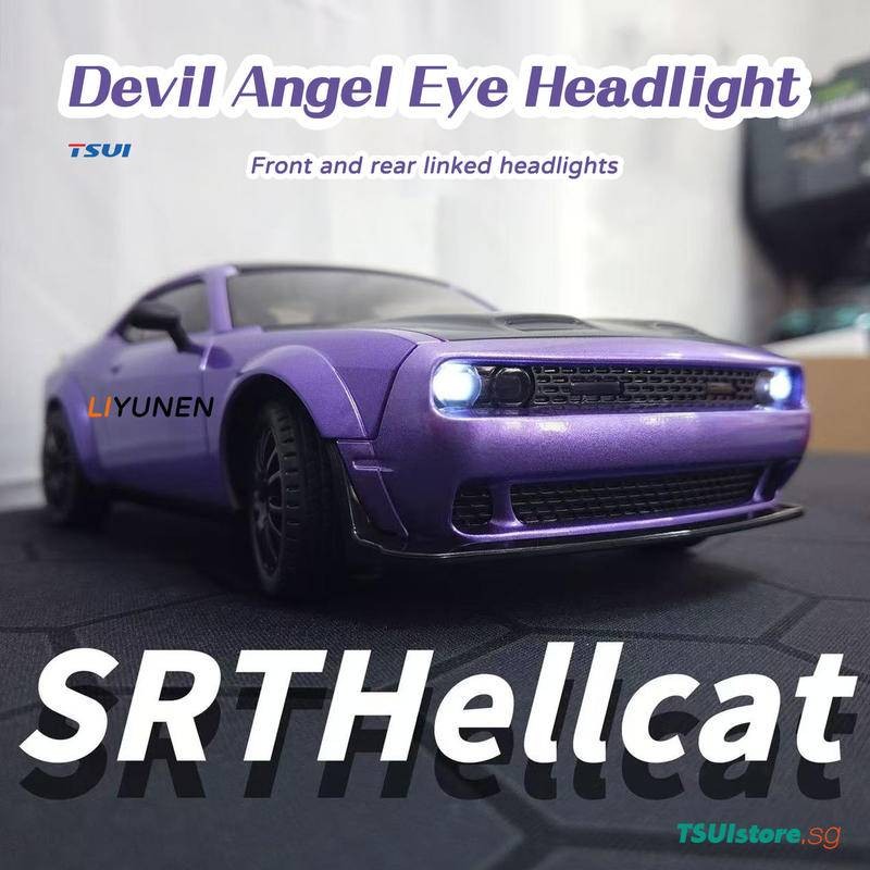 Rc Drift 4WD รถ Dodge SRT Hellcat รถแข่งโมเดลของเล่นรีโมทคอนโทรล GTR Mustang กีฬารถของเล่นของขวัญวันเกิดคริสต์มาส
