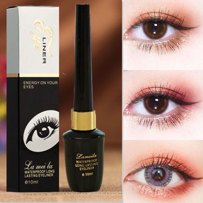 shiny girl: อายไลเนอร์ชนิดน้ำยาวนานดำของแท้ซุปเปอร์กันน้ำและ ยาวนานไม่สำคัญสามเณรอายไลเนอร์ปากกาสีดำ YE760