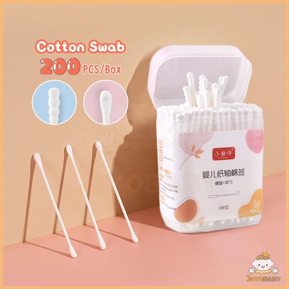 JOYOBABY สําลีก้าน พร้อมส่ง เด็กทารก สำลีก้านทารก สำลีฆ่าเชื้อ สินค้าเด็ก กล่องละ200ไม้