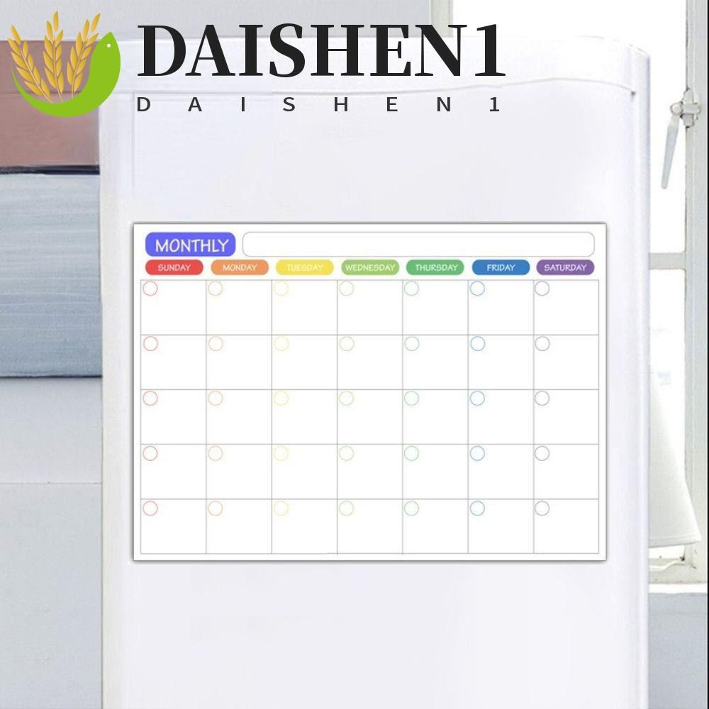 Daishen1 Memo กระดานข้อความยืดหยุ่น A3 ไวท์บอร์ดที่จะทํารายการแผนการทํางาน Magnetic Month Planner