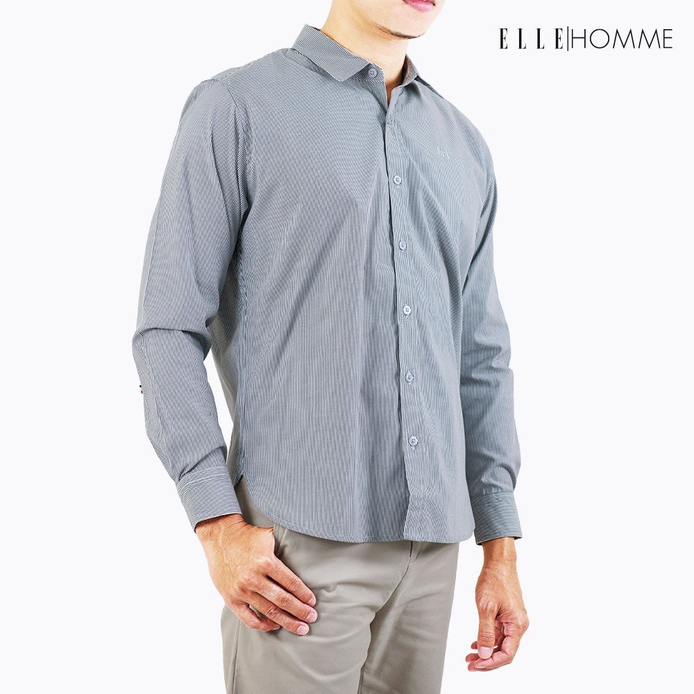 ELLE HOMME เสื้อเชิ้ตแขนยาว คอปกเชิ้ต ทรง REGULAR เนื้อผ้า Polyester สวมใส่สบาย ระบายอากาศดี W8B673