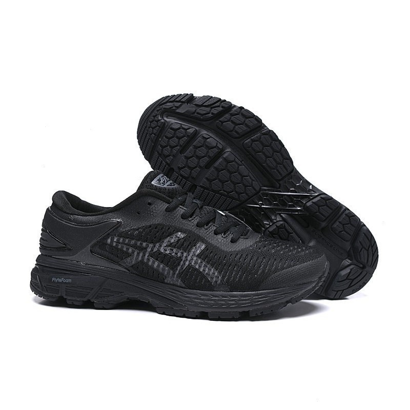 Asics Kayano 25รองเท้าวิ่งสำหรับผู้ชายรองเท้าสำหรับวิ่งแบรนด์หรูระดับมืออาชีพสีดำ40.5-45