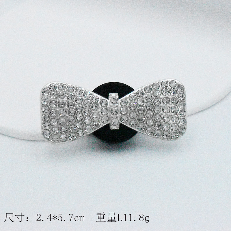 Full Diamond Bow Car Car Vent Aromatherapy Clip Perfume รูปที่ 4