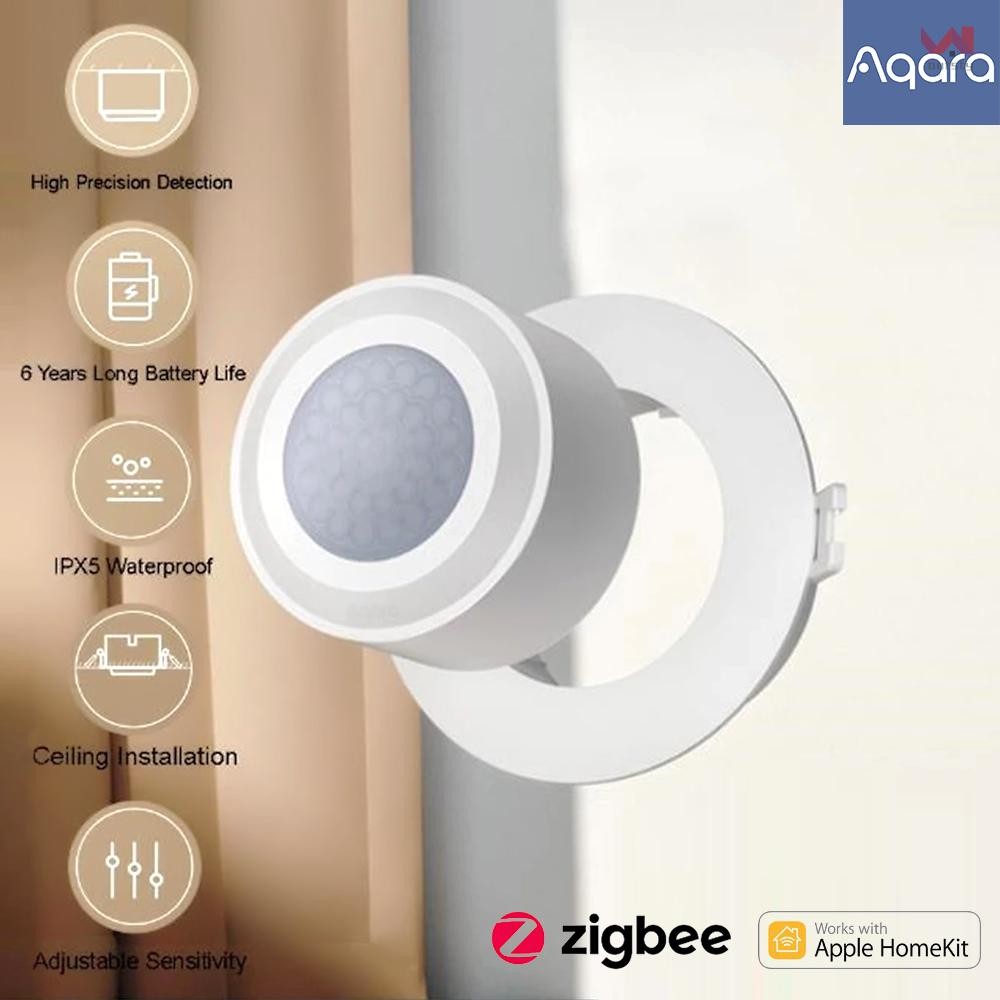 Aqara ความแม่นยําสูง Human Body Sensor Motion Sensor Zigbee 3.0 ไร้สาย Smart Movement IPX5 กันน้ํา S