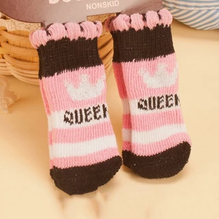 🇹🇭พร้อมส่ง🇹🇭 💥 ถุงเท้าสัตว์เลี้ยง พื้นกันลื่น **เลือกลายได้** แพ็คละ4ข้าง for petสุนัข หมา แมว