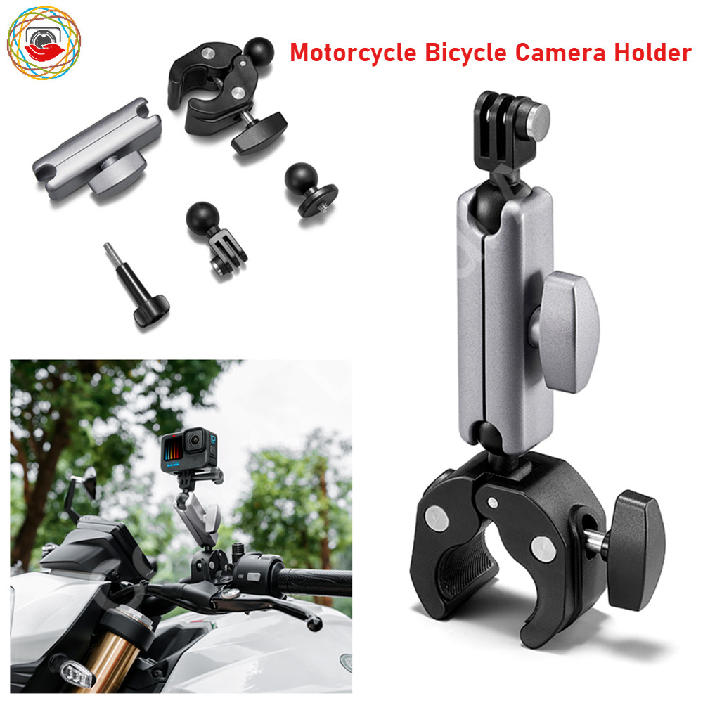 รถจักรยานยนต์จักรยานกล้องยึดกล้องคลิปสําหรับกล้อง DJI Action 5PRO / Insta360 Ace Pro 2 X4 X3