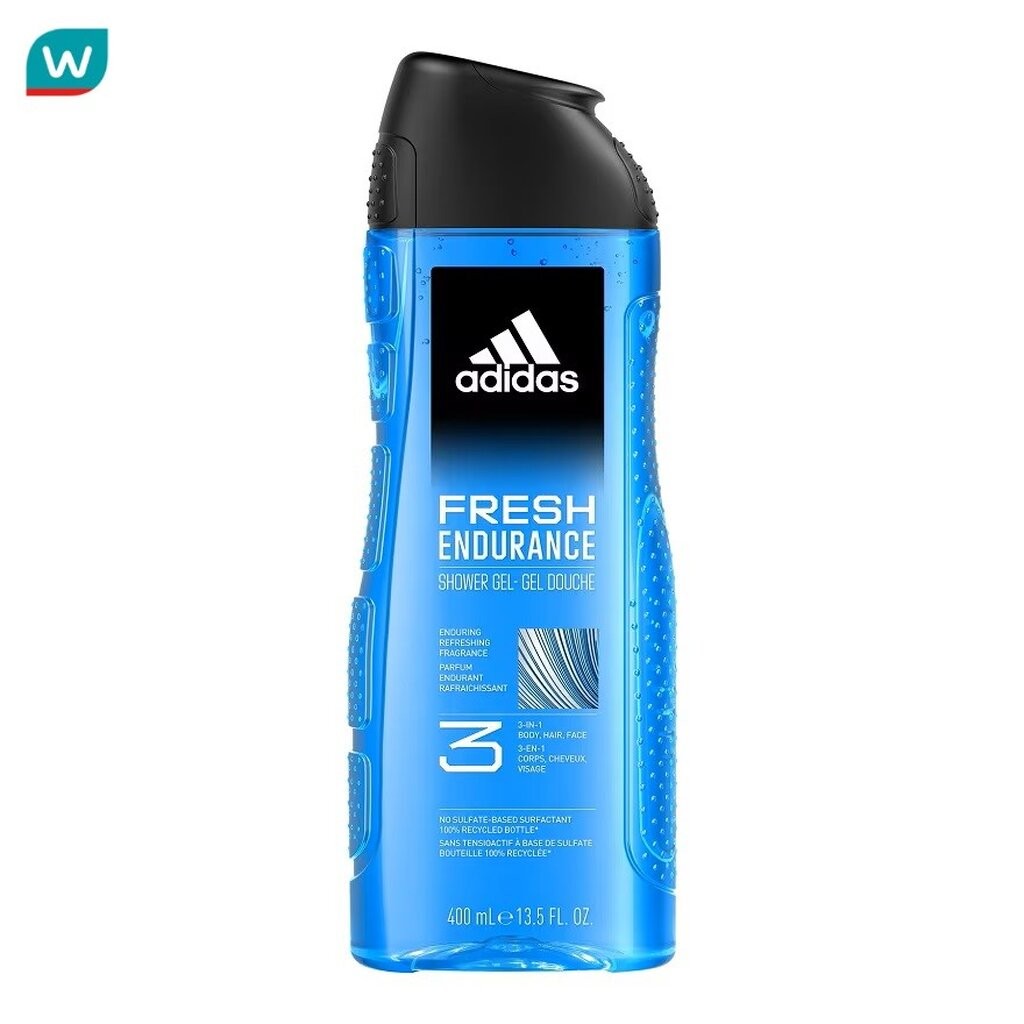 Adidas อาดิดาส ชาวเวอร์ เจล เฟรชเอนดูแรนซ์ ทรีอินวัน บอดี้ แฮร์ เฟส 400 มล.