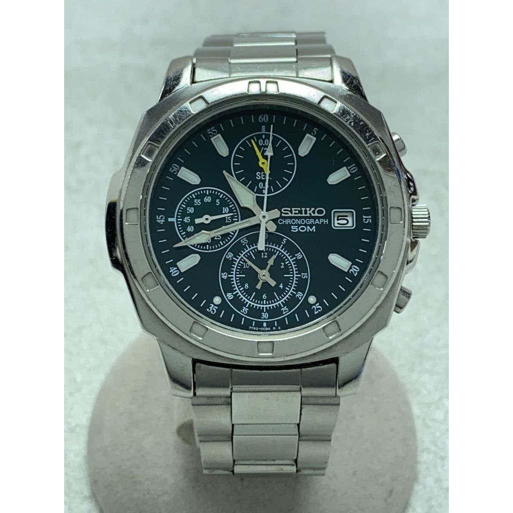 Seiko(ไซโก) SEIKO Men's Watch Quartz Analog Stainless Steel GRN 7T92-0CA0 Direct from Japan Secondha