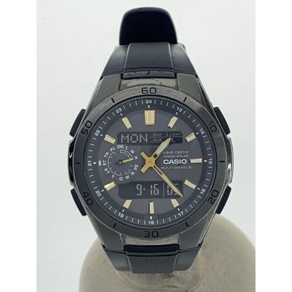 Casio นาฬิกาผู้ชาย Quartz Digiana Lover Blk Ss Wva-M650 ส่งตรงจากญี่ปุ่นมือสอง
