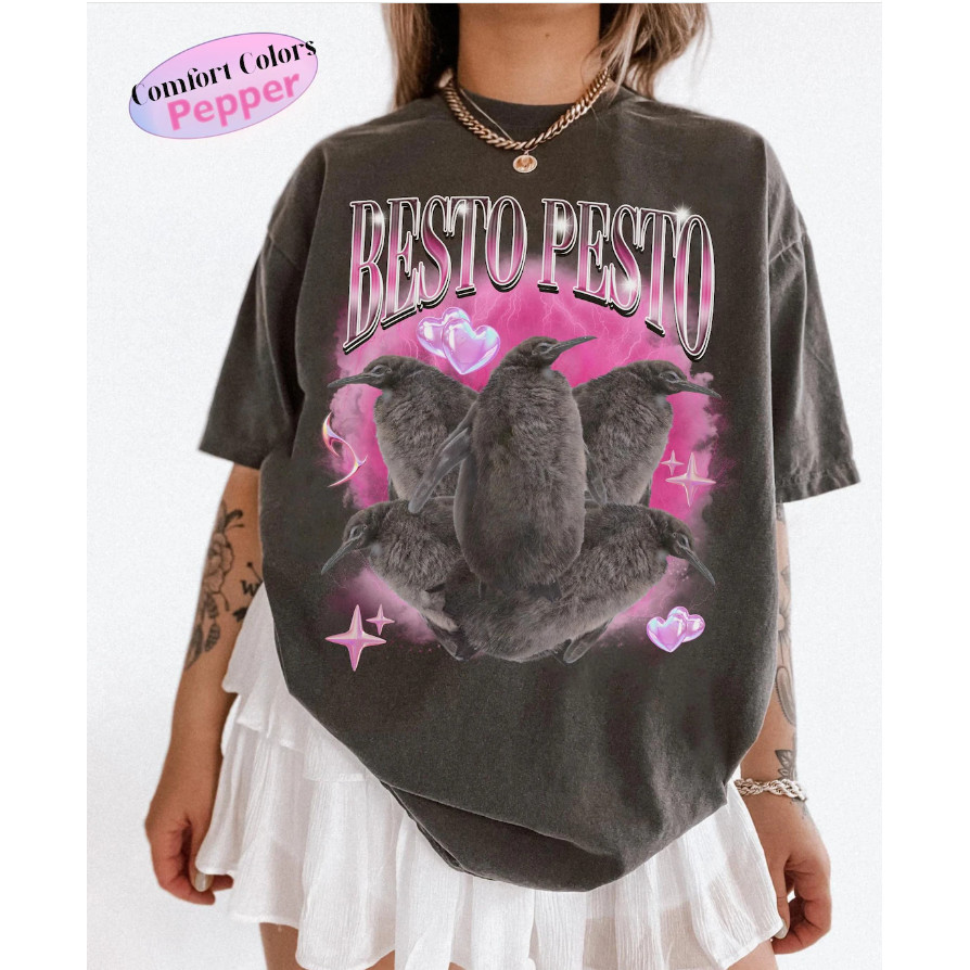 🐶🐶Pesto Pinguin Bootleg T-Shirt  เสื้อยืด Pesto Penguin  ของขวัญวันเกิดสำหรับคนรัก Pesto