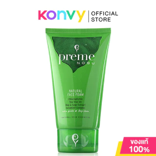 Preme Nobu Natural Face Foam 100g พรีม โนบุ โฟมล้างหน้าสูตรสมดุลธรรมชาติ.