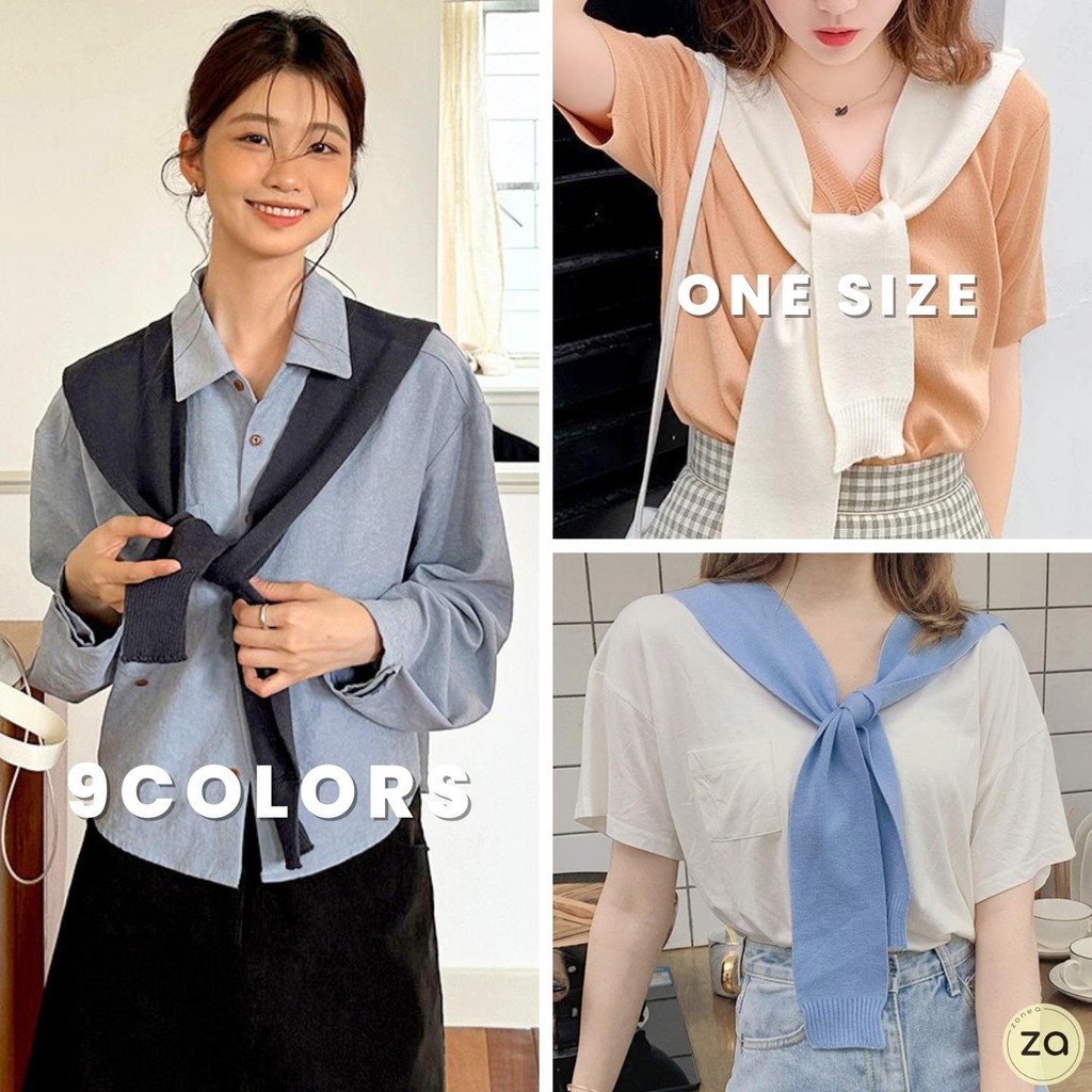 HOT SALE ผ้าคลุมไหล่ 9 สี ผ้าไหมพรมไม่หนา แฟชั่นสไตล์เกาหลี