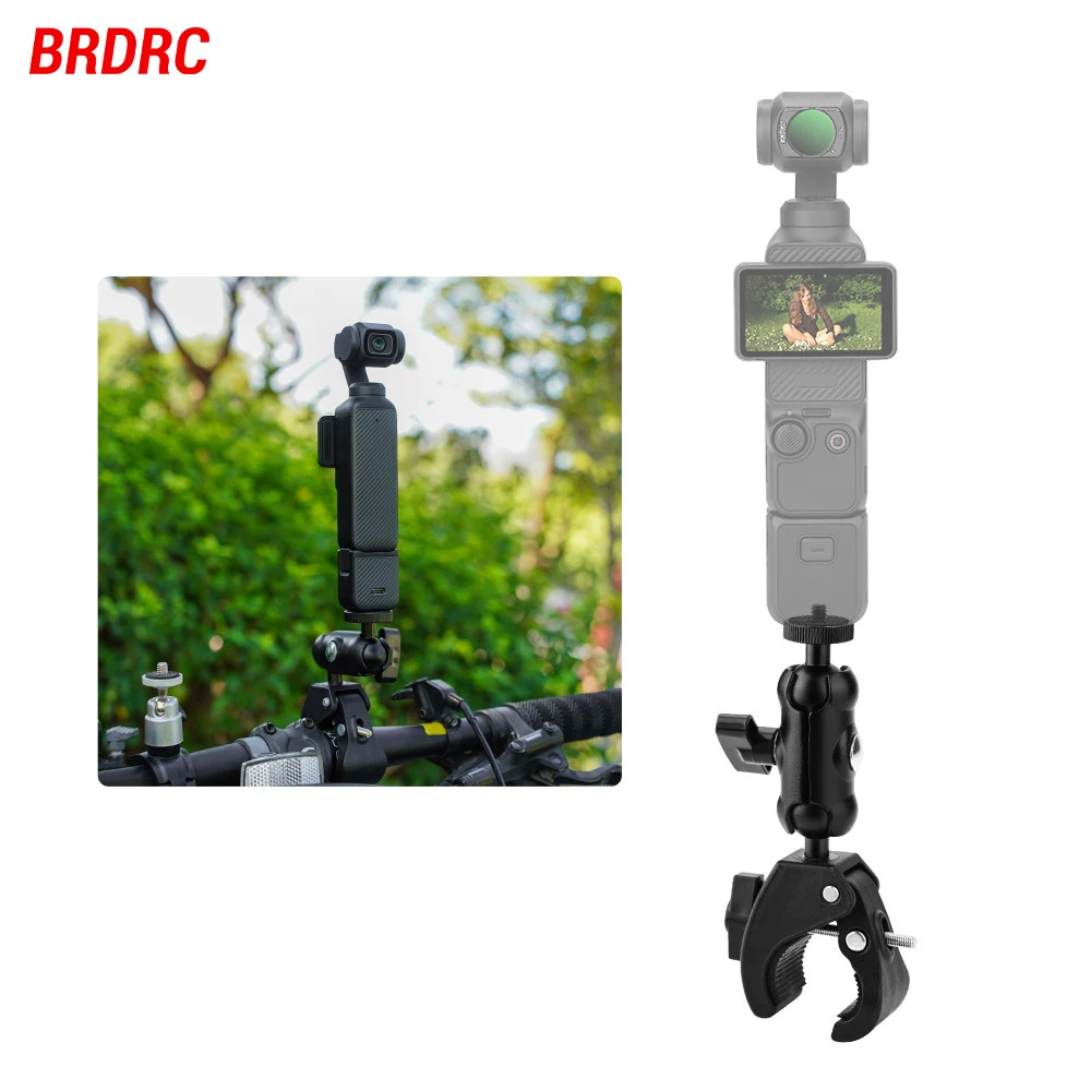 Brdrc จักรยานรถจักรยานยนต์ Handlebar Mount ขี่สําหรับ DJI OSMO POCKET 3,Gopro 13 Action กล้องโทรศัพท์อุปกรณ์ถ่ายภาพ